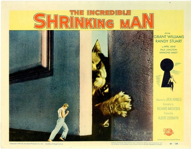 The Incredible Shrinking Man - Lobby karty - Grant Williams, kot Orangey