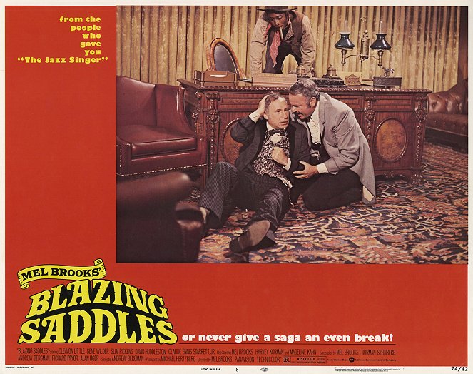 Blazing Saddles - Lobbykaarten - Mel Brooks, Cleavon Little, Harvey Korman