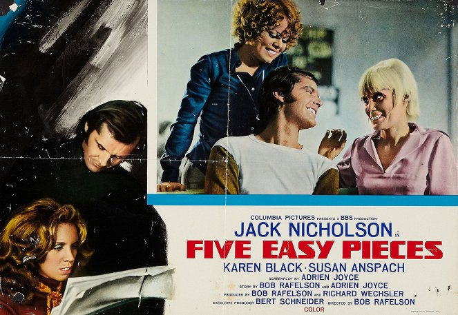 Five Easy Pieces - Lobbykaarten - Sally Struthers, Jack Nicholson, Marlena MacGuire
