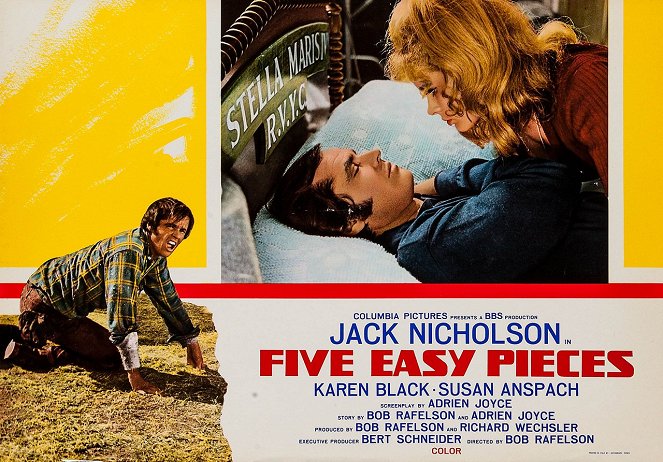 Five Easy Pieces - Lobby karty - Jack Nicholson, Karen Black