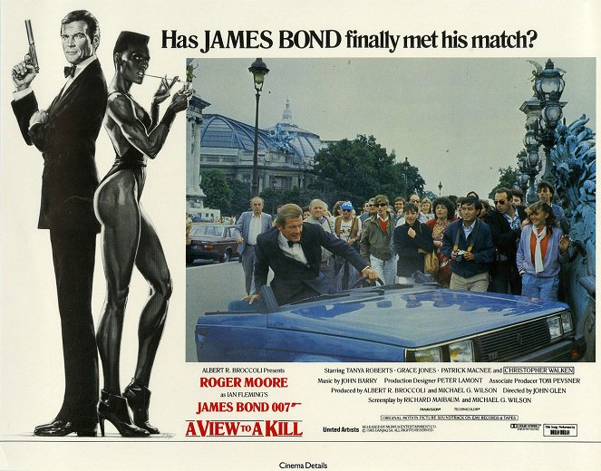 007 - Alvo em Movimento - Cartões lobby - Roger Moore