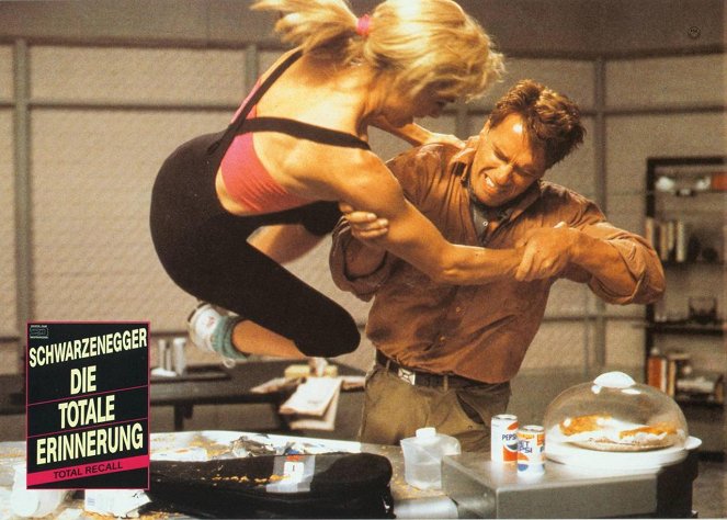 Desafío total - Fotocromos - Sharon Stone, Arnold Schwarzenegger