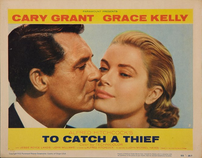La Main au collet - Cartes de lobby - Cary Grant, Grace Kelly, princesse consort de Monaco