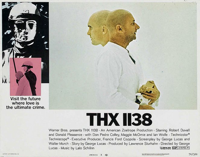 THX 1138 - Lobbykarten - Robert Duvall, Donald Pleasence