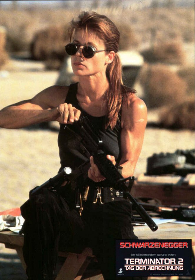 Terminator 2 - Tag der Abrechnung - Lobbykarten - Linda Hamilton