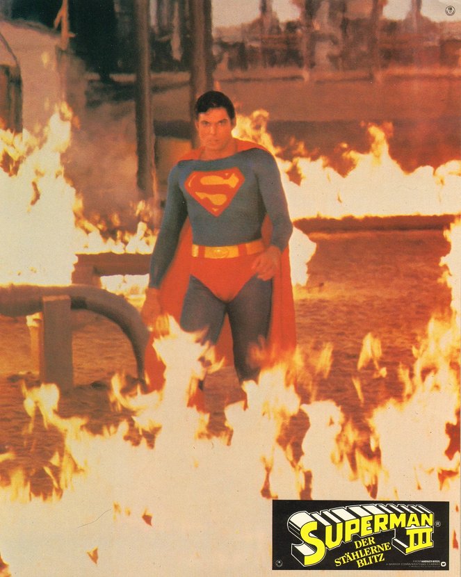 Superman III - Lobby karty - Christopher Reeve