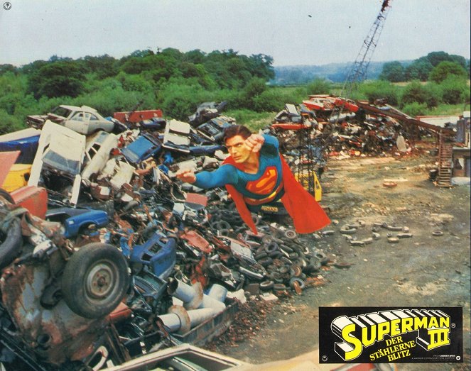 Superman III - Der stählerne Blitz - Lobbykarten - Christopher Reeve