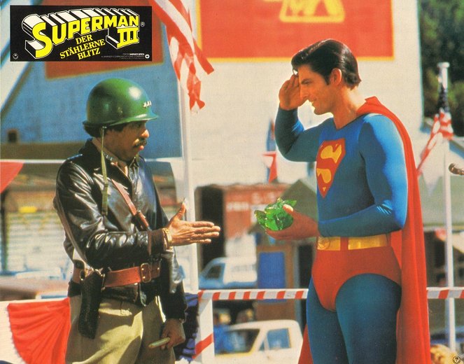 Superman III - Der stählerne Blitz - Lobbykarten - Richard Pryor, Christopher Reeve