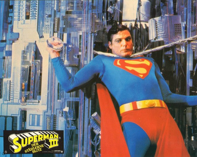 Superman III - Lobby karty - Christopher Reeve