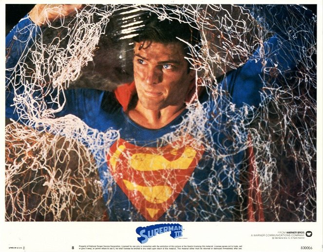 Superman III - Der stählerne Blitz - Lobbykarten - Christopher Reeve