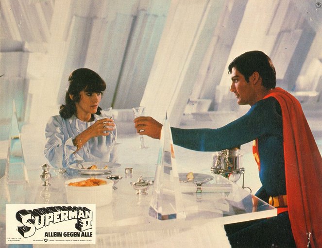 Superman II - Allein gegen alle - Lobbykarten - Margot Kidder, Christopher Reeve