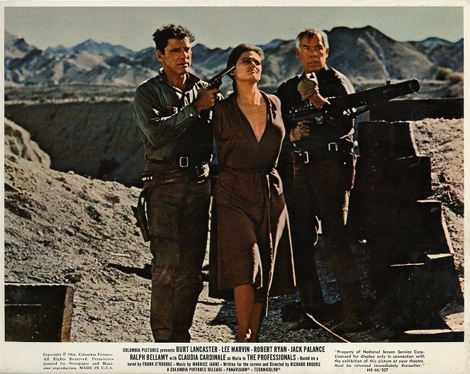 Die gefürchteten Vier - Lobbykarten - Burt Lancaster, Claudia Cardinale, Lee Marvin