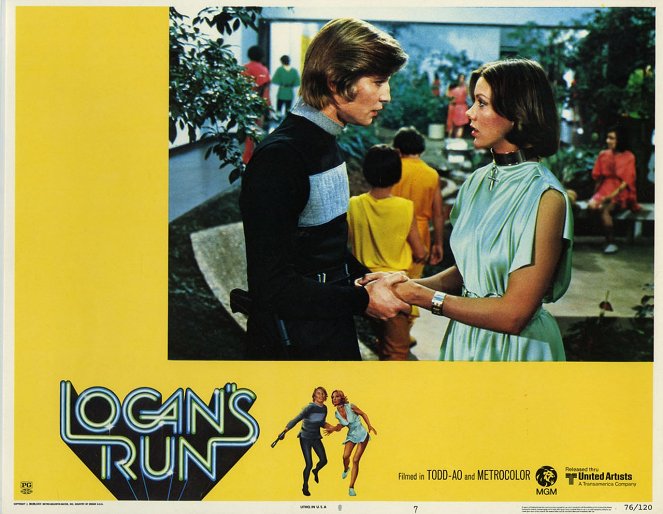 Logan's Run - Lobbykaarten - Michael York, Jenny Agutter