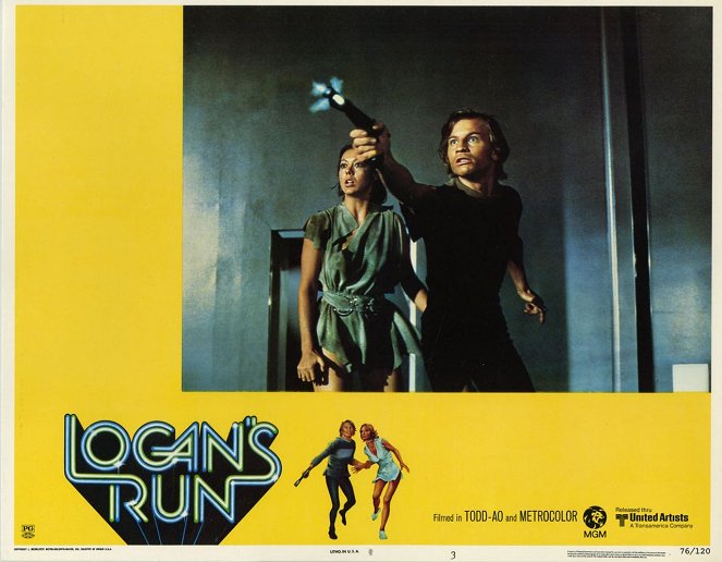 Logan's Run - Lobbykaarten - Jenny Agutter, Michael York