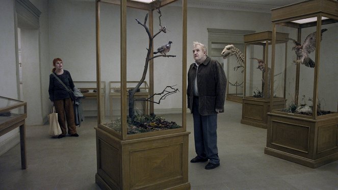 Una paloma se posó en una rama a reflexionar sobre la existencia - De la película