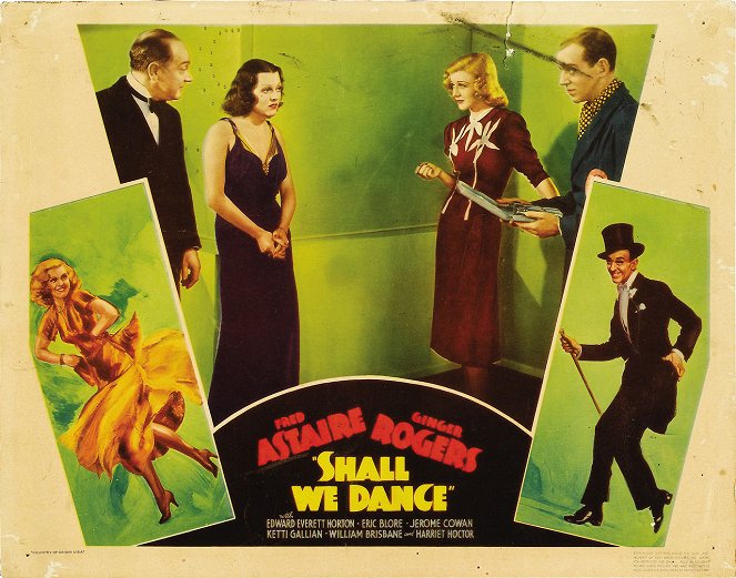 Shall We Dance? - Cartões lobby - Eric Blore, Ginger Rogers, Fred Astaire