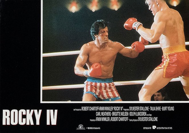 Rocky IV - Der Kampf des Jahrhunderts - Lobbykarten - Sylvester Stallone, Dolph Lundgren