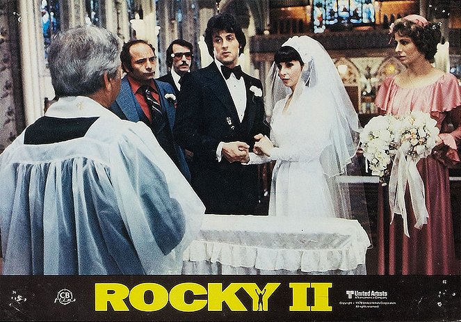 Rocky II - Die Revanche - Lobbykarten - Burt Young, Sylvester Stallone, Talia Shire