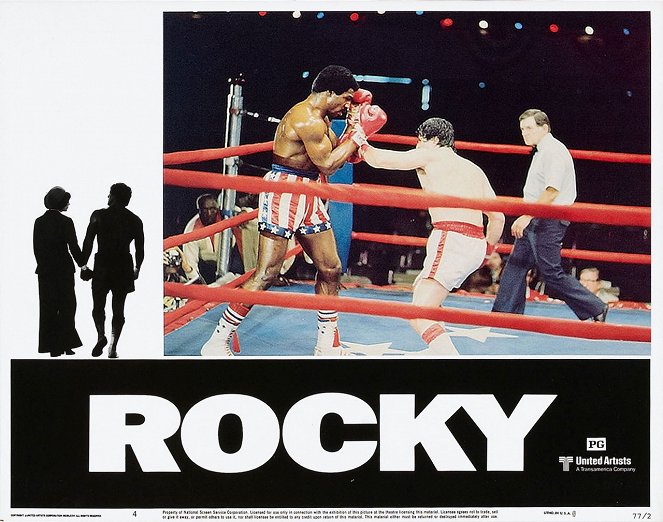 Rocky - Lobbykarten - Carl Weathers, Sylvester Stallone
