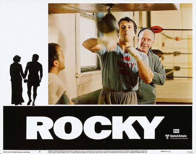 Rocky - Lobby karty - Jimmy Gambina, Sylvester Stallone, Burgess Meredith