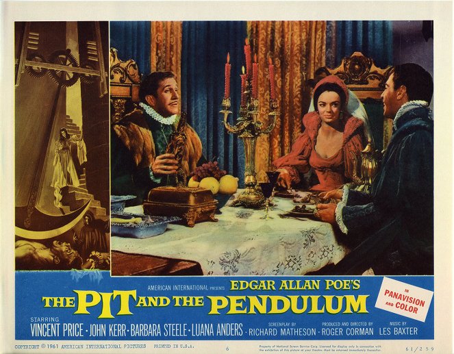 The Pit and the Pendulum - Lobby karty - Vincent Price, Barbara Steele, John Kerr