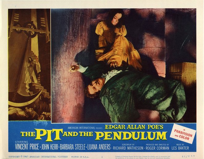 The Pit and the Pendulum - Lobby karty - Vincent Price, Barbara Steele