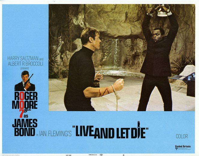 Live and Let Die - Lobbykaarten - Roger Moore, Yaphet Kotto