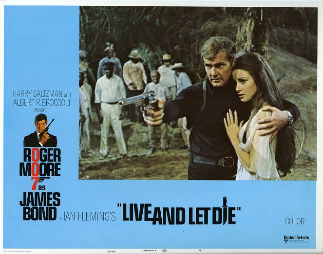 007 - Vive e Deixa Morrer - Cartões lobby - Roger Moore, Jane Seymour
