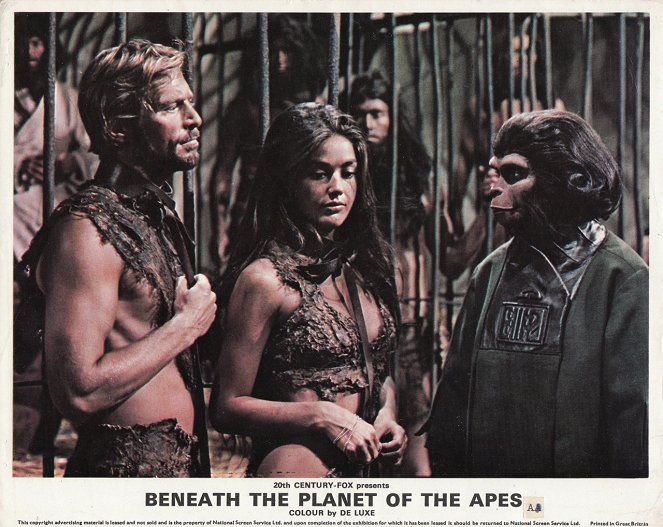 Beneath the Planet of the Apes - Lobbykaarten - James Franciscus, Linda Harrison, Kim Hunter