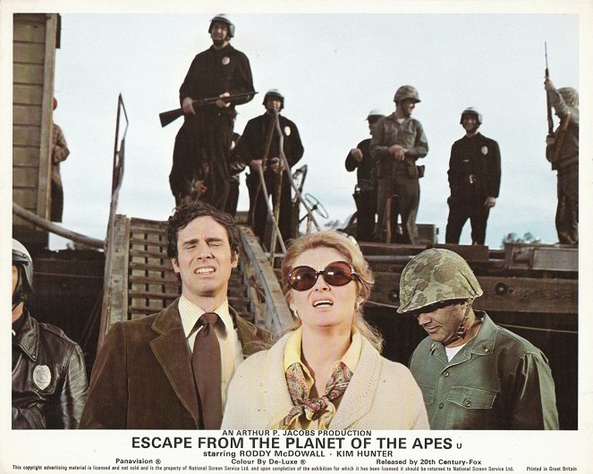 Escape from the Planet of the Apes - Lobby karty - Bradford Dillman, Natalie Trundy