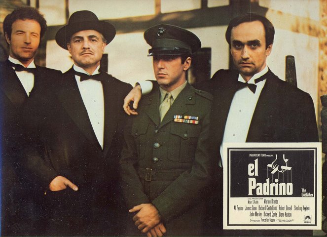 Ojciec chrzestny - Lobby karty - James Caan, Marlon Brando, Al Pacino, John Cazale