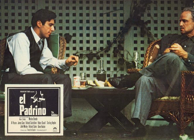 Ojciec chrzestny - Lobby karty - Al Pacino, Marlon Brando