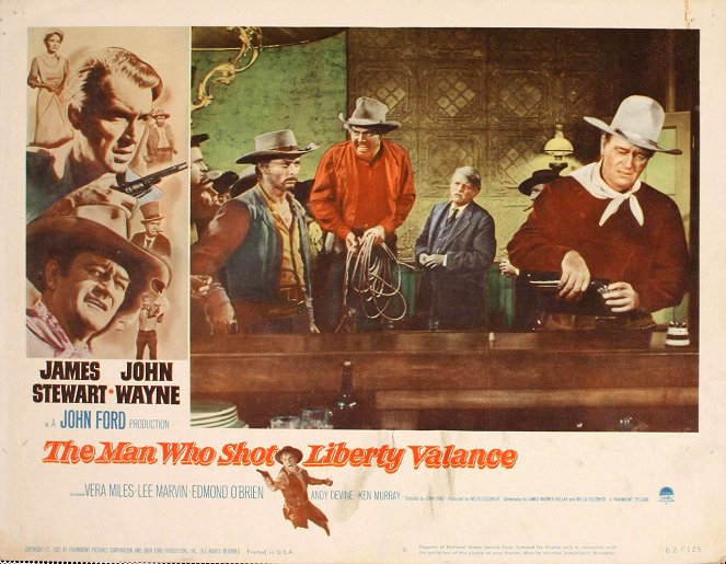 The Man Who Shot Liberty Valance - Lobbykaarten