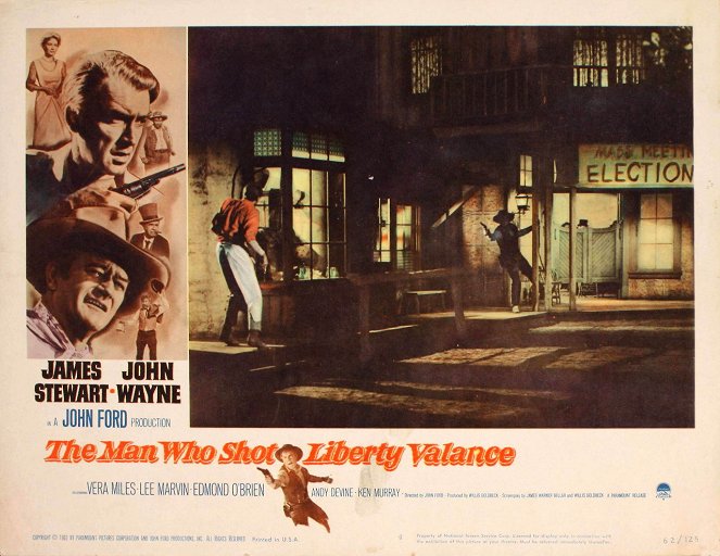 Der Mann, der Liberty Valance erschoß - Lobbykarten