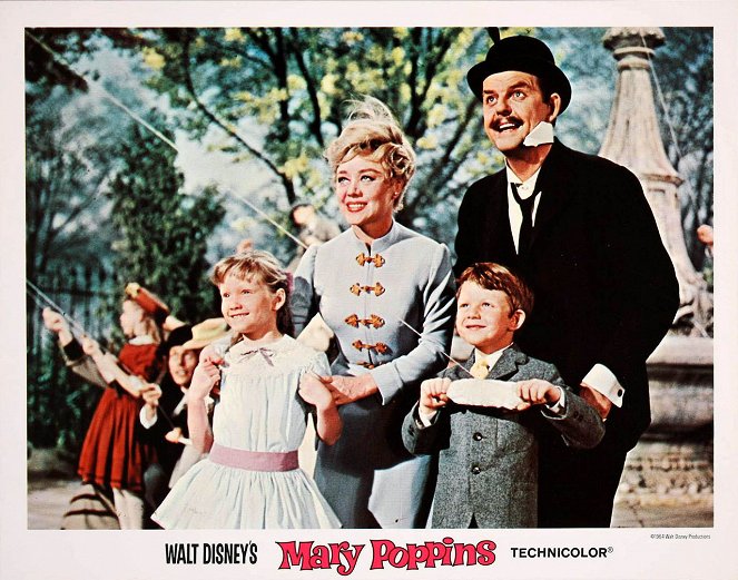 Mary Poppins - Lobby Cards - Karen Dotrice, Glynis Johns, Matthew Garber, David Tomlinson