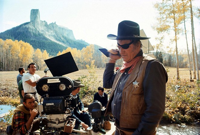 A Velha Raposa - De filmagens - John Wayne
