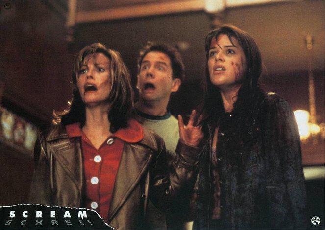Scream - Lobby Cards - Courteney Cox, Jamie Kennedy, Neve Campbell