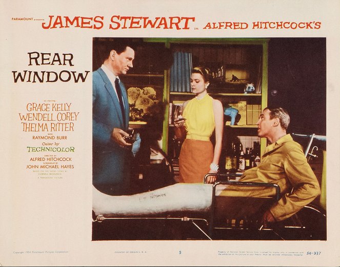 Rear Window - Lobbykaarten - Wendell Corey, Grace Kelly, James Stewart