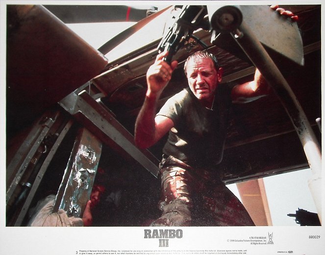 Rambo III - Cartões lobby - Richard Crenna