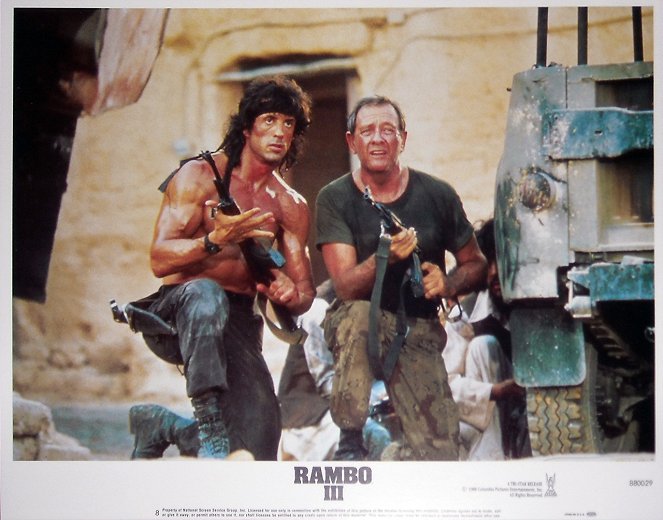 Rambo III - Cartes de lobby - Sylvester Stallone, Richard Crenna