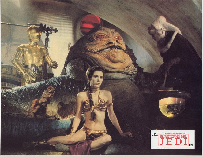 Gwiezdne wojny VI - Powrót Jedi - Lobby karty - Carrie Fisher, Michael Carter