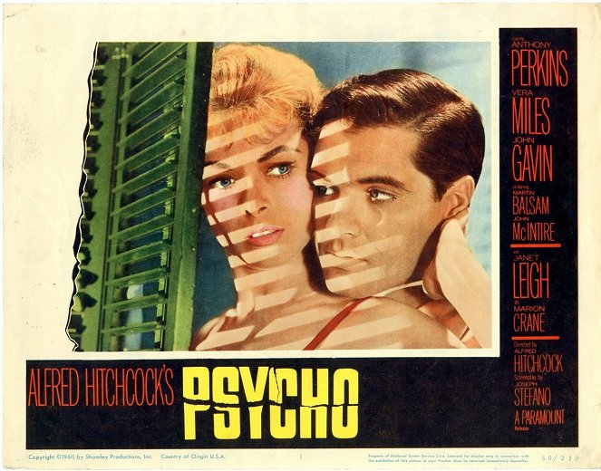 Psycho - Lobbykaarten - Janet Leigh, John Gavin