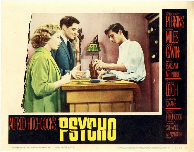 Psycho - Vitrinfotók - Vera Miles, John Gavin, Anthony Perkins