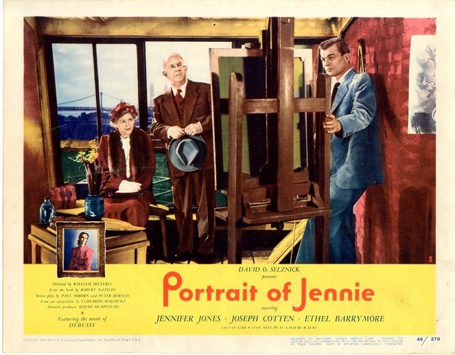 Portrait of Jennie - Lobbykaarten - Ethel Barrymore, Cecil Kellaway, Joseph Cotten