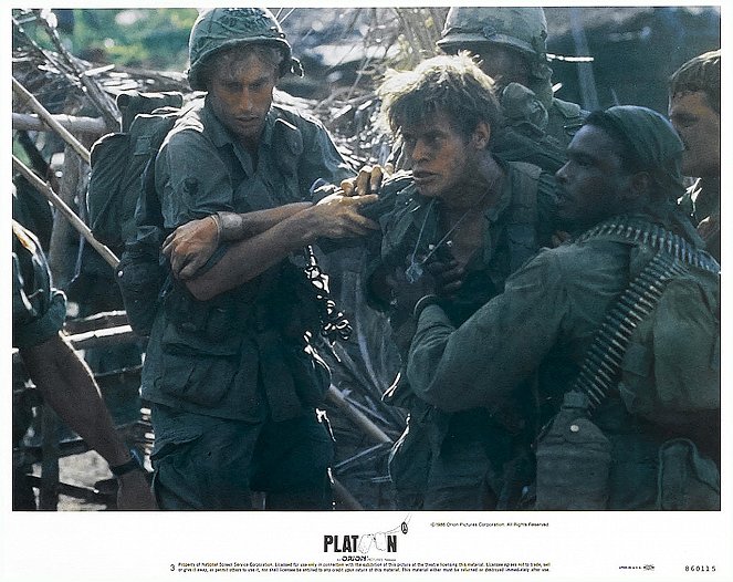 Platoon - Cartes de lobby - Willem Dafoe, Keith David