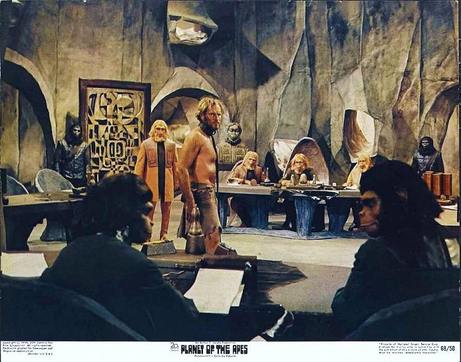 Planet der Affen - Lobbykarten - Charlton Heston