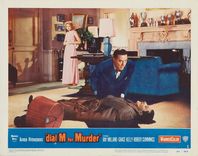 Dial M for Murder - Lobby Cards - Grace Kelly, Ray Milland, Anthony Dawson