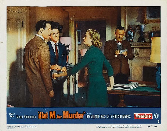 Dial M for Murder - Lobby Cards - Ray Milland, Robert Cummings, Grace Kelly, John Williams