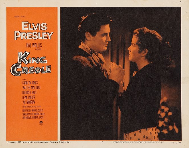 King Creole - Lobby Cards - Elvis Presley, Dolores Hart