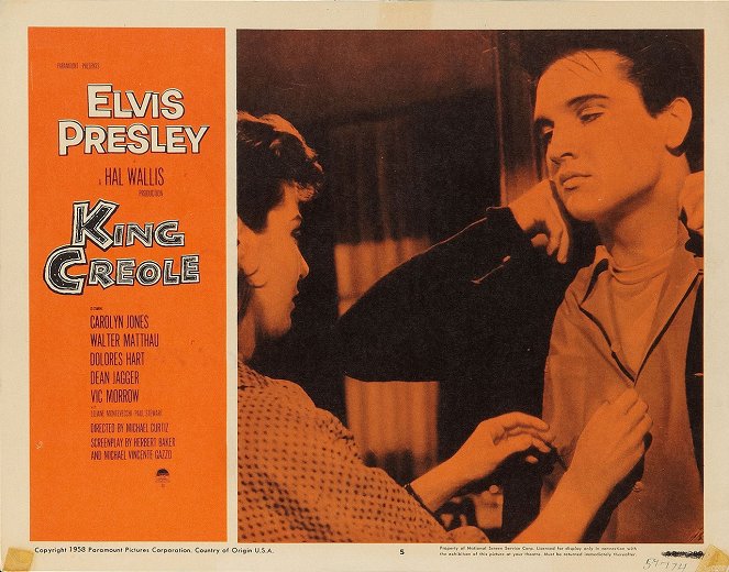 Bagarres au King Creole - Cartes de lobby - Elvis Presley